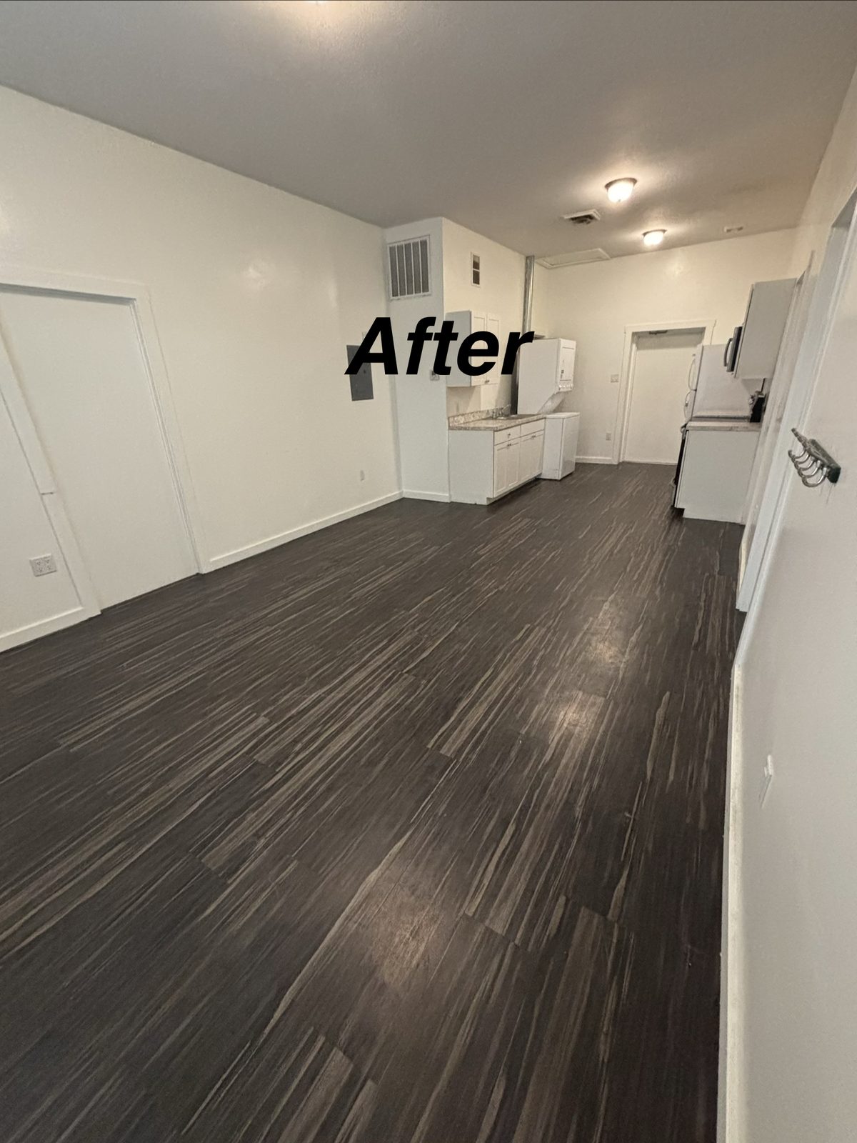 Apartment cleanout after — empty and swept by Peak Property Cleanouts