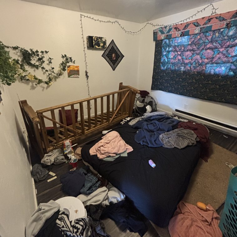 Bedroom cleanout before